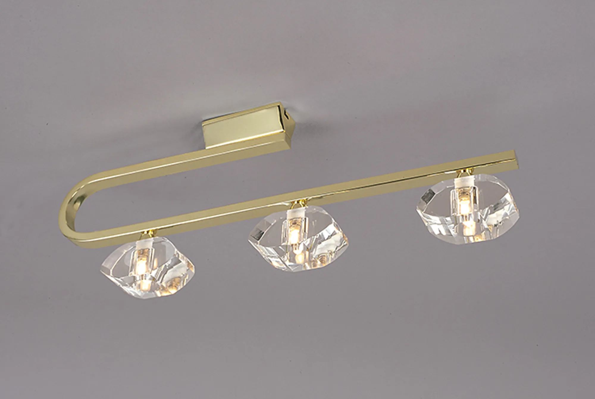 Alfa Polished Brass Ceiling Lights Mantra Semi Flush Fittings